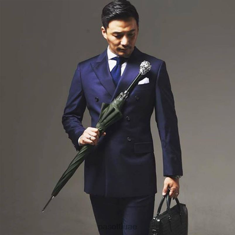 مظلة | 478 6768-6 w37pv - مظلة خضراء، مقبض أسد فضي PASOTTI Z446V79